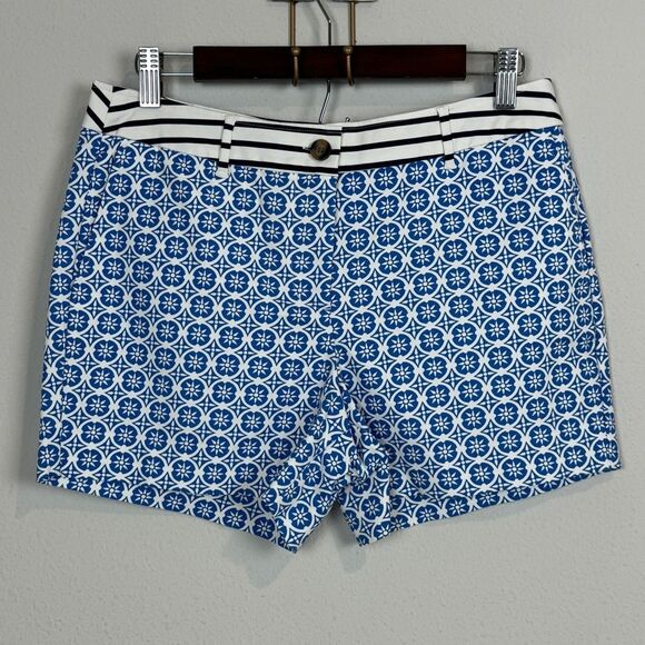 Boden Blue Printed 3 inch Chino Shorts 12R - Picture 1 of 7